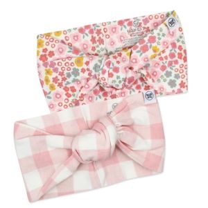 Honest Baby Girl's Organic Cotton Knotted Headbands 2-Pack